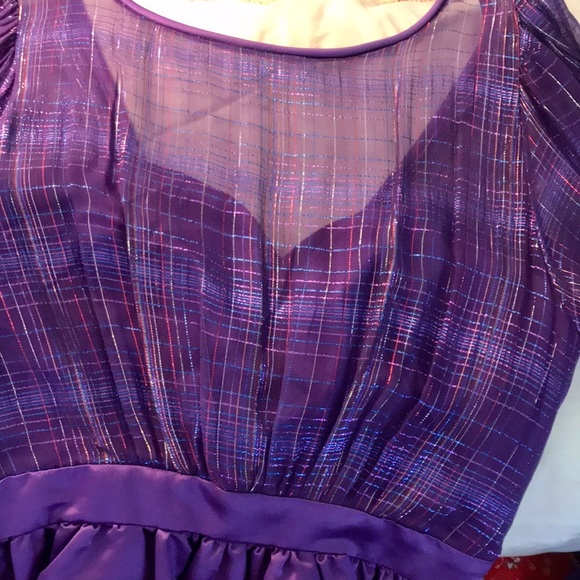 Vintage House of Bianchi Purple Evening Dress - Picture 6 of 7